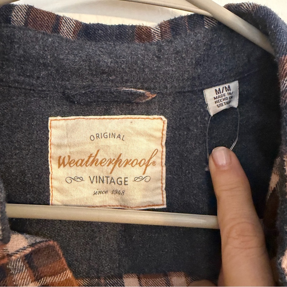 Weatherproof Vintage Flannel Shirt Medium - Picture 2 of 3